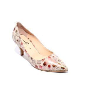 ITALIAN Multi-Color Suede Pointy Toe Pump Shoe